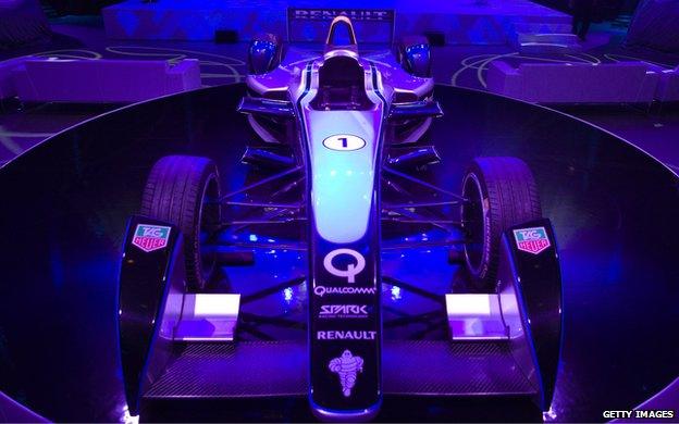 Formula-E racing car