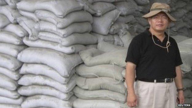 Reverend Hyeon Soo Lim at an agricultural project in North Korea (August 2007)