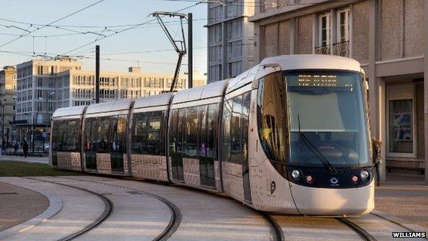 Alstom electric tram