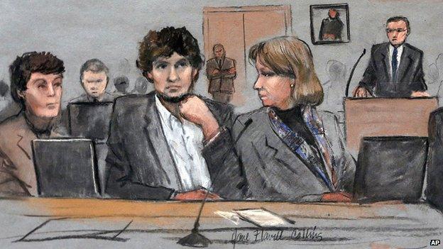 Tsarnaev sketch - Thursday 5 March 2015