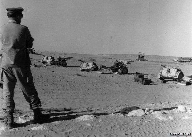 British officer in Suez, 1956