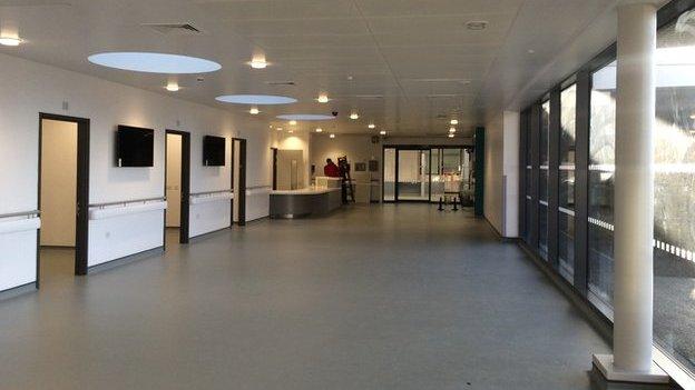 Patient waiting area at the new Queen Elizabeth Hospital centre