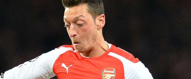 Mesut Ozil of Arsenal