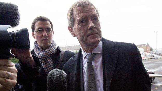 Dave King arrives at Ibrox