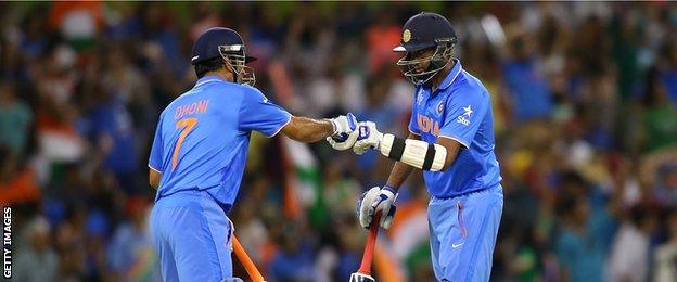 MS Dhoni and Ravichandran Ashwin