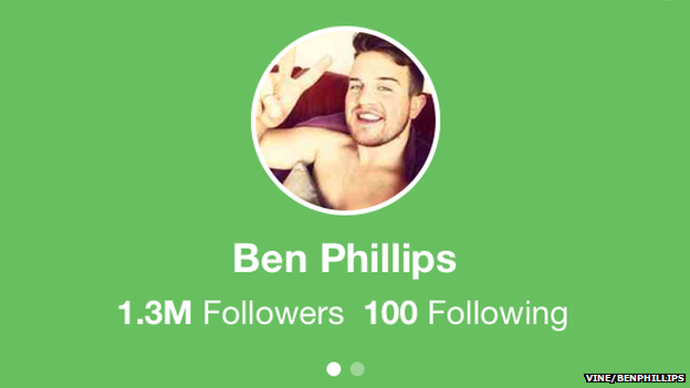 Ben Phillips has more than 1 million followers on Vine