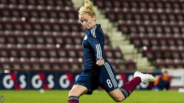 Kim Little equalised for Scotland after 80 minutes.