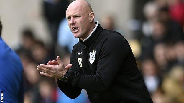 Port Vale manager Rob Page