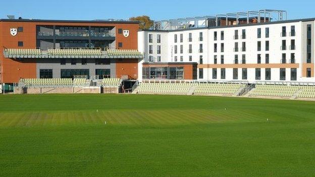 Worcester's newly-opened 'View' redevelopment at the New Road End.