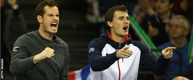 Andy and Jamie Murray