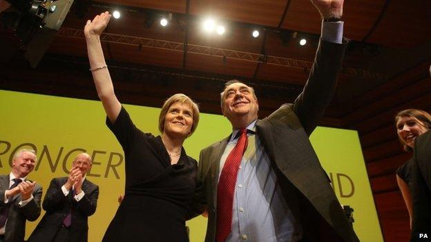 Nicola Sturgeon and Alex Salmond