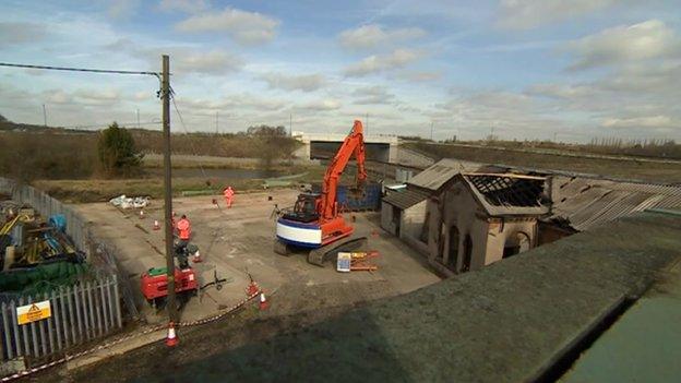 Former Ilkeston Junction and Cossall station, 6 March 2015