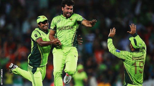 Pakistan celebrate win over South Africa