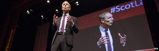 Jim Murphy addresses conference