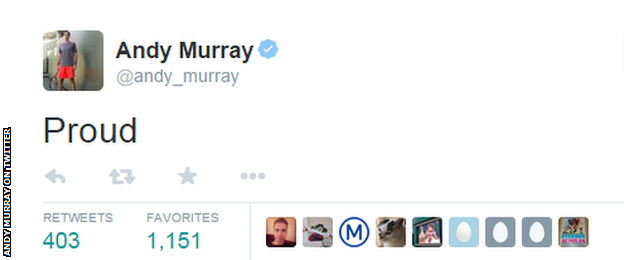 Andy Murray tweet