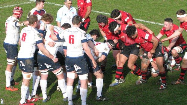 Jersey v Scottish scrum