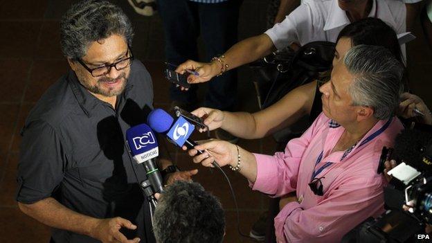 Ivan Marquez, Farc commander, in Havana