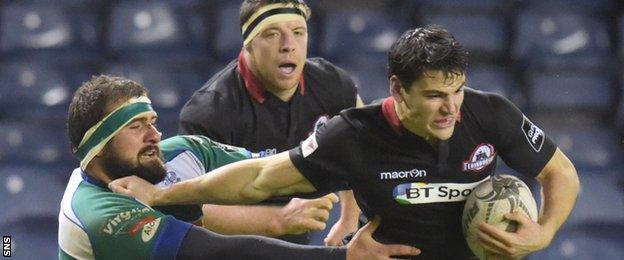 Sam Hidalgo-Clyne kicked nine points for Edinburgh against Treviso