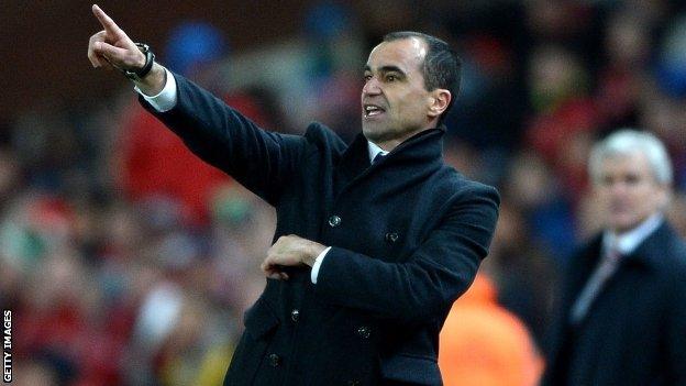 Everton manager Roberto Martinez