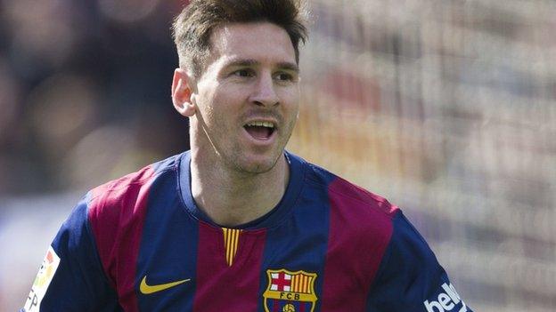 Lionel Messi with yet another hat-trick for Barcelona