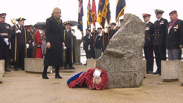 Ceremony in Falmouth