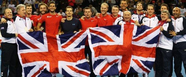 The Great Britain Davis Cup team