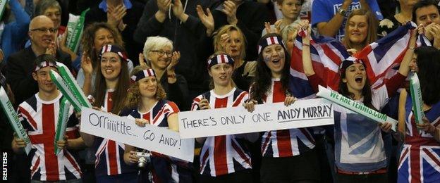 The crowd at the Emirates Arena