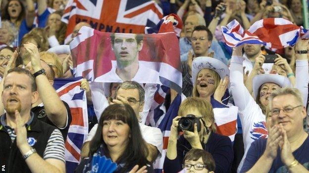 The crowd at the Emirates Arena