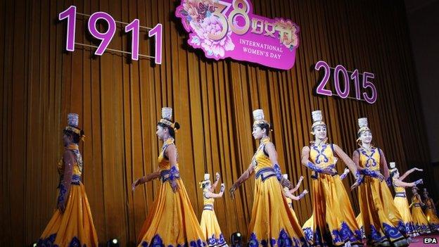 Several performances were organised to mark the Women's Day on the sidelines of the parliament session