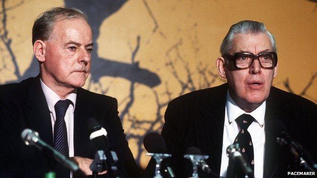 James Molyneaux and Ian Paisley