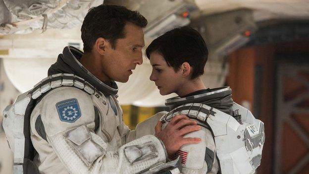 Matthew McConaughey and Anne Hathaway Interstellar