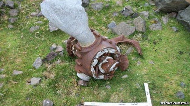 B-17G wreckage on Skye