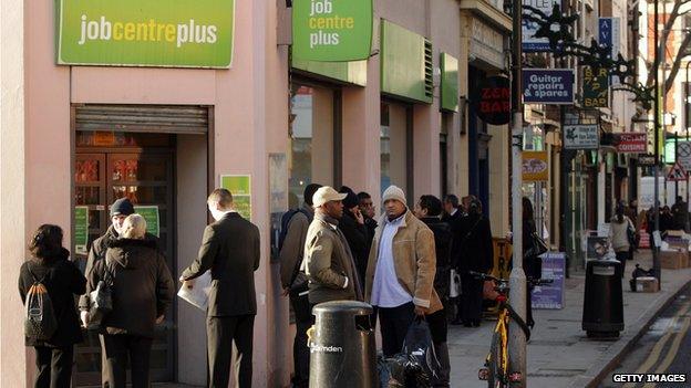 queue outside job centre