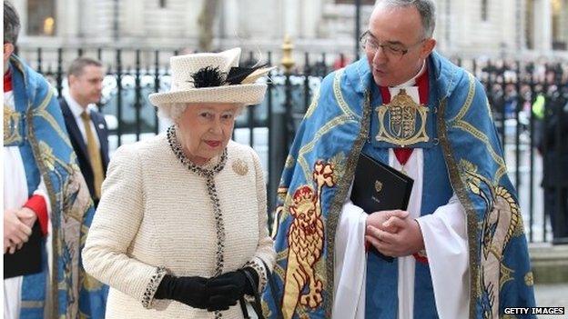 Queen at Westminster Abbey on Commonwealth day