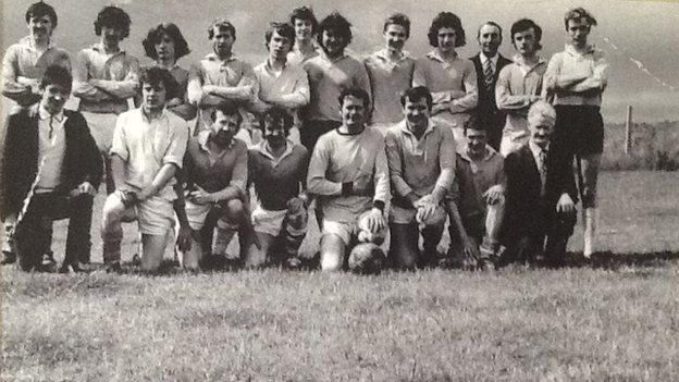 St Colmcille's Gaelic football team pictured in 1970-71