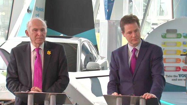 Nick Clegg and Vince Cable