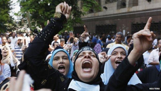 Pro-Morsi supporters in Cairo (file photo)