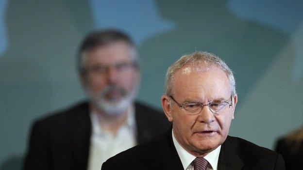 Martin McGuinness and Gerry Adams