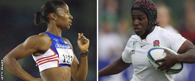 Denise Lewis and Maggie Alphonsi