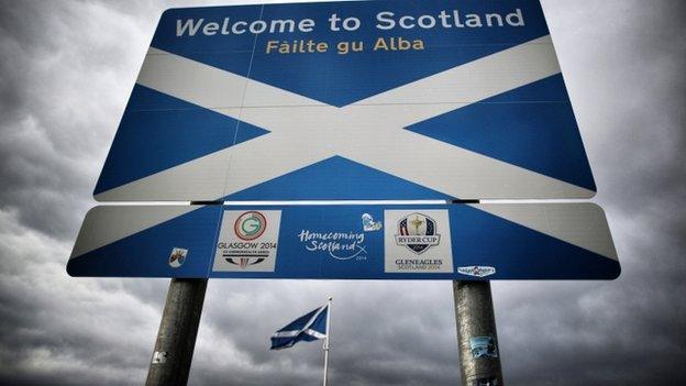 welcome to scotland sign