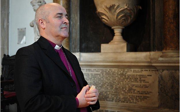 Bishop Stephen at prayer