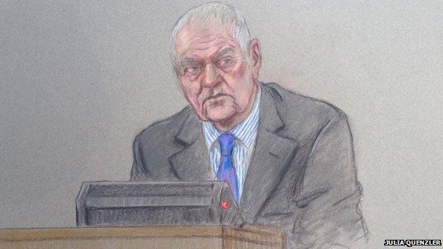 court sketch of David Duckenfield