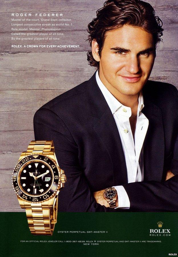 Advert for Rolex