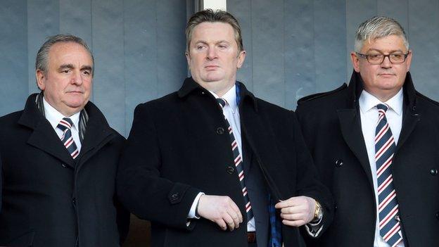 Derek Llambias, Sandy Easdale and Barry Leach