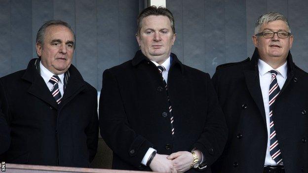 Derek Llambias, Sandy Easdale and Barry Leach