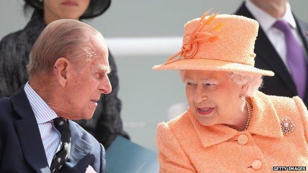 Prince Philip and the Queen