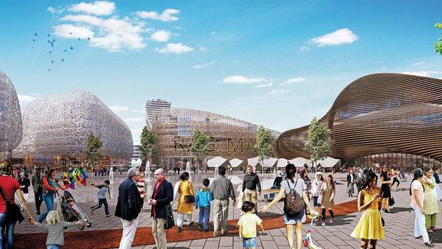 Artist's impression of Birmingham Smithfield proposal