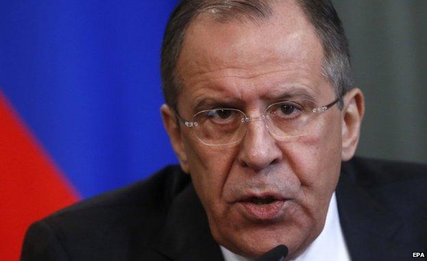 Sergei Lavrov in Moscow (10 March)