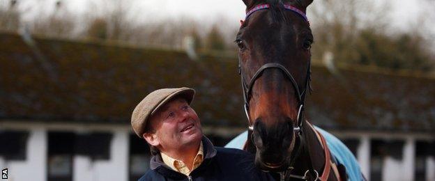 Sprinter Sacre and trainer Nicky Henderson