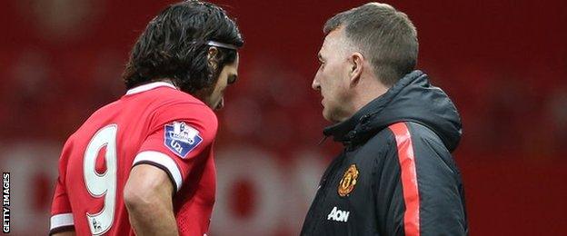 Radamel Falcao and Warren Joyce